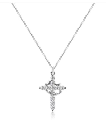 Cross Crown Necklace